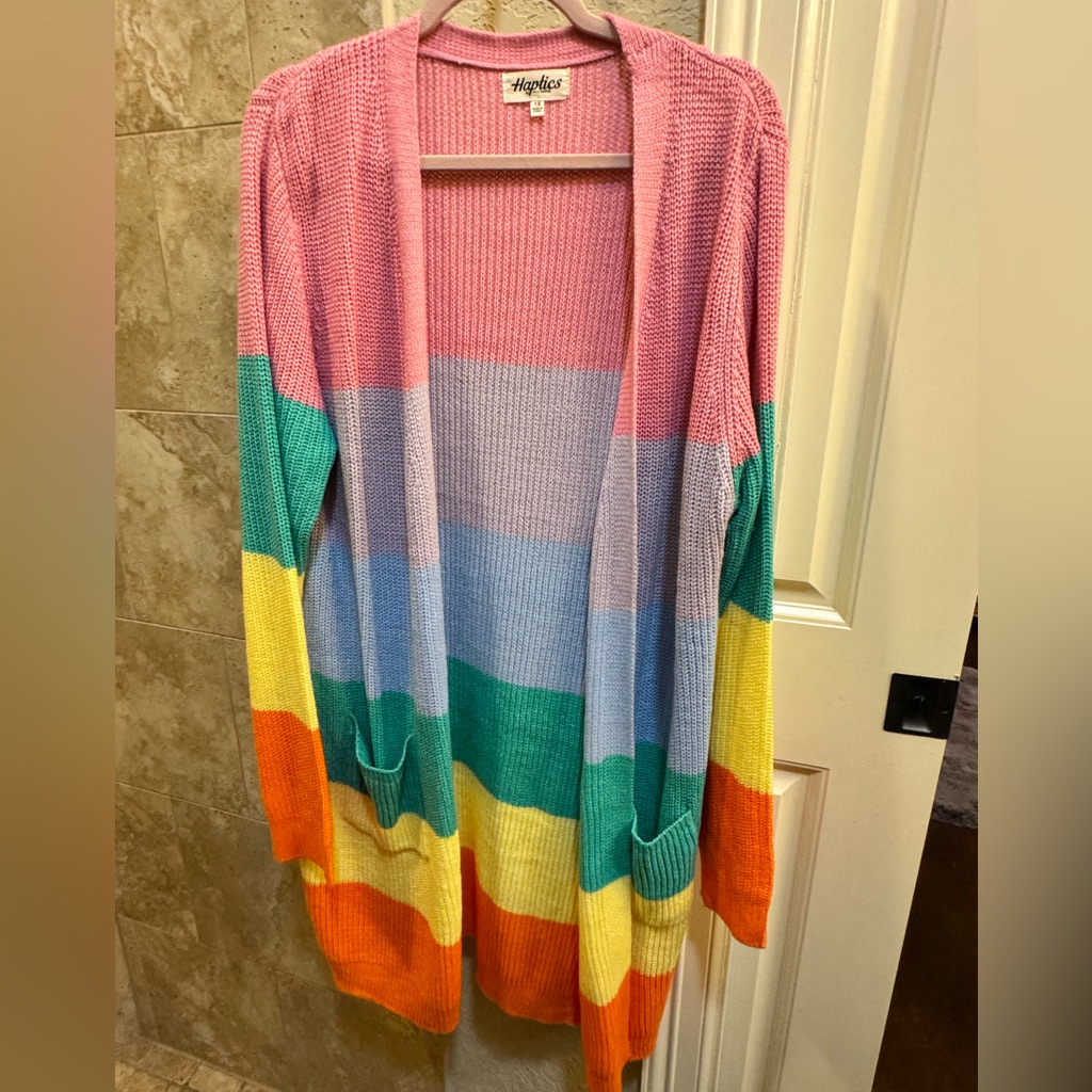 Haptics Long Open Cardigan With Beautiful Colors